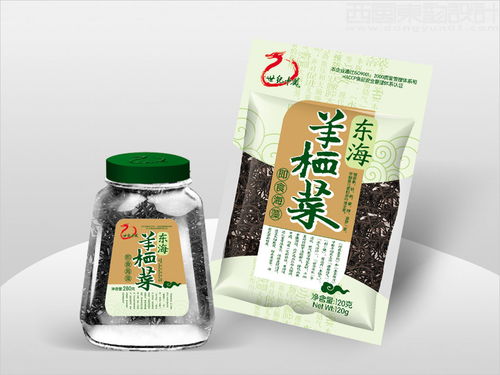 当“海味”遇见“京韵” 中龙食品羊栖菜包装设计中的西风东韵