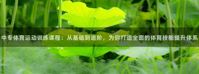 球友体育官网下载手机版：中专体育运动训练课程：从基础到进阶，为你打造全面的体育技能提升体系